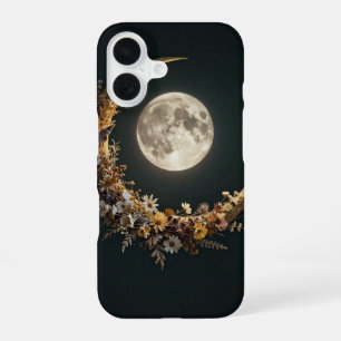 Floral Crescent Moon Celestial Case