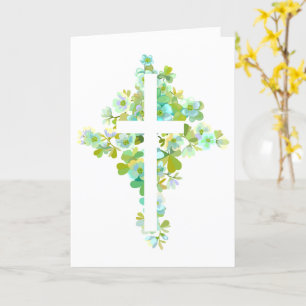 Floral Cross Card