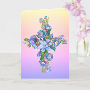 Floral Cross Card