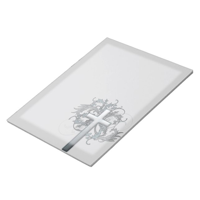 Floral Cross Notepad (Angled)