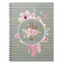 Floral Cross Religious Occasions Girl Personalised
