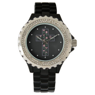 Floral Cross Watch