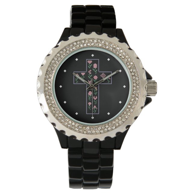 Floral Cross Watch (Front)
