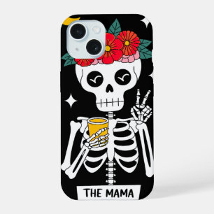 Floral Crown Skeleton - The Mama Design iPhone 15 Case