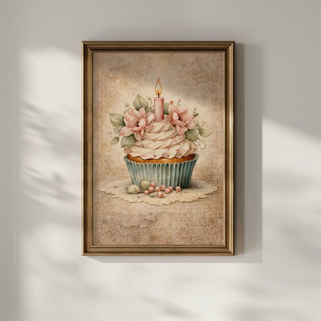Floral Cupcake Poster (Creator Uploaded)