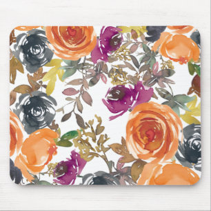 Floral Curtains Mouse Mat