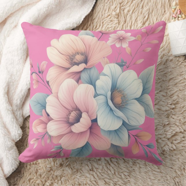 Floral Cushion (Blanket)
