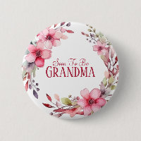 Floral Custom Grandmother to Be Baby Shower
