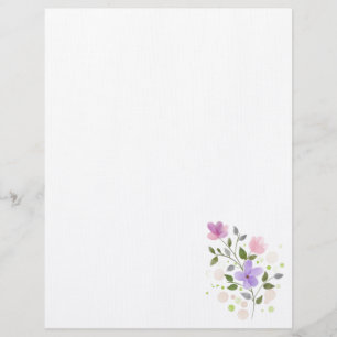 Floral Custom Letterhead