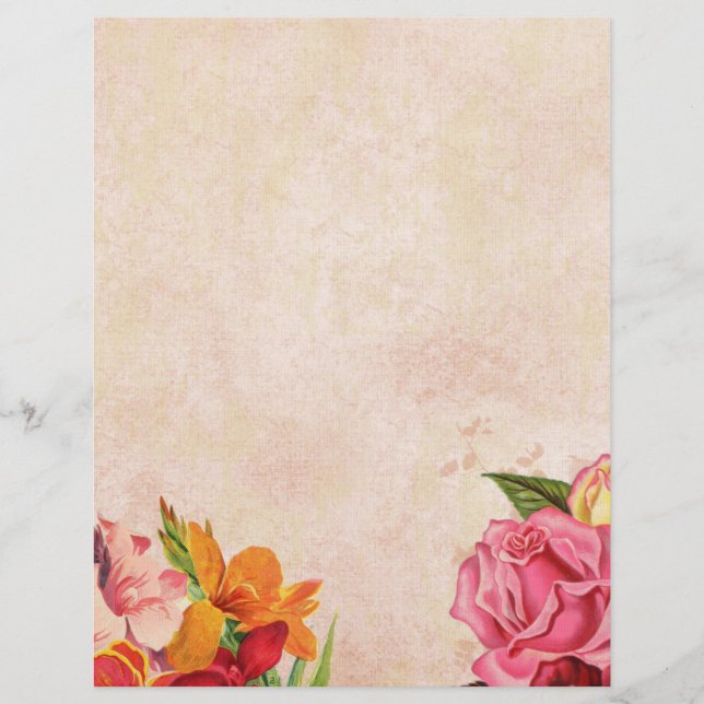 Floral Custom Letterhead (Front)