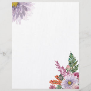 Floral Custom Letterhead