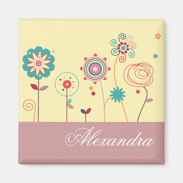 Floral Custom Magnet (Front)