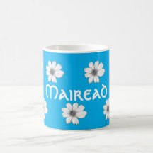 Floral Custom Name light Blue