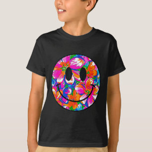 Floral cute smile face summer trendy design men T-Shirt