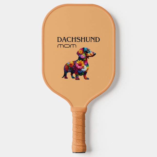 Floral Dachshund Mum Paddle (Front)