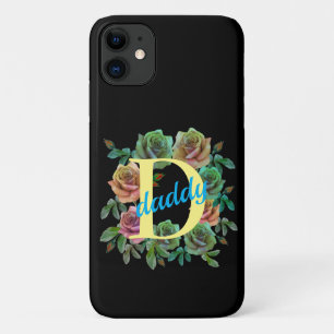 FLORAL DADDY CUSTOM LETTER iPhone 11 CASE