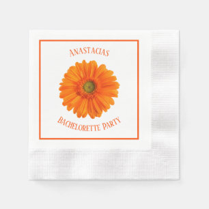 Floral Daisy Bachelorette Party personalised Napkin