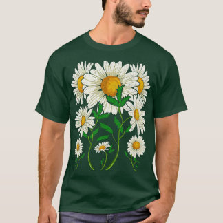 Floral Daisy Lover Gardener Botanical Nature Daisy T-Shirt