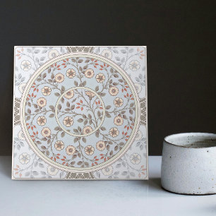 Floral Daisy Pattern by William Morris Ceramic Tile