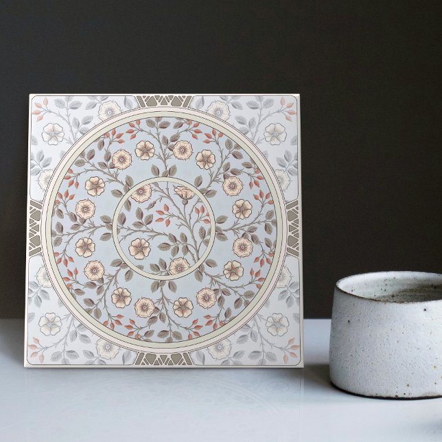 Floral Daisy Pattern by William Morris Ceramic Tile (Creator Uploaded)