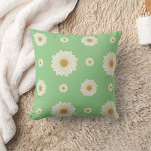 Floral Daisy Pattern Cushion