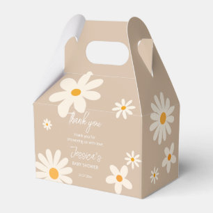 Floral daisy retro desert baby shower boho favour box