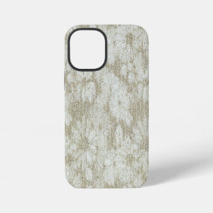 Floral Daisy Velvety Cream Texture iPhone 12 Mini Case