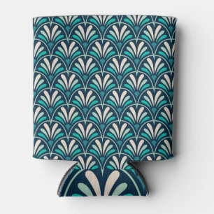 Floral Damask: Elegant Art Nouveau. Can Cooler
