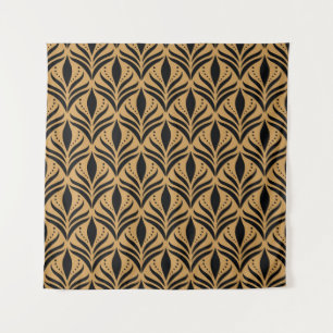 Floral Damask: Elegant Vintage Tapestry