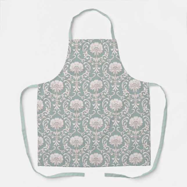 Floral/Damask Pattern Apron (Front)