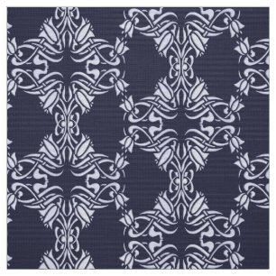 Floral damask pattern fabric