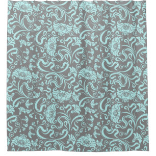 Floral/Damask Pattern Shower Curtain