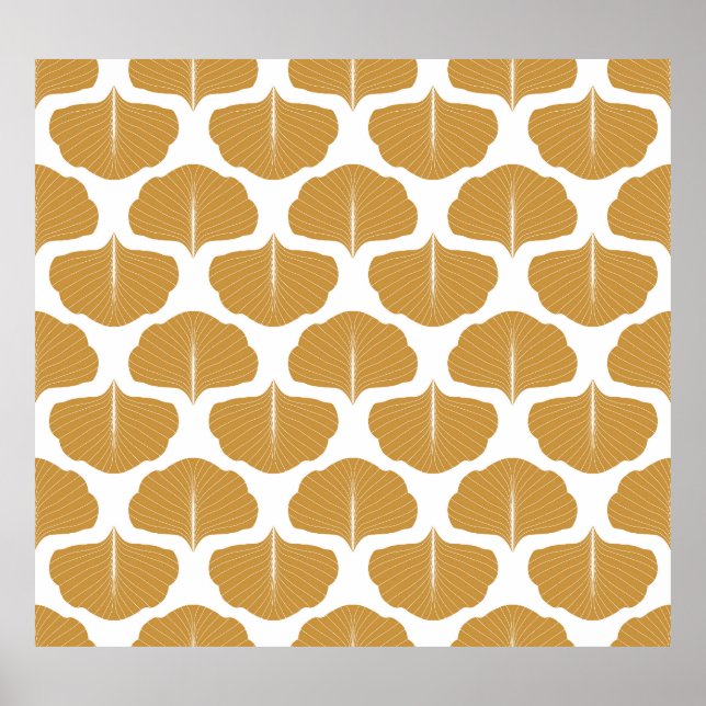 Floral damask: vintage seamless pattern. poster (Front)