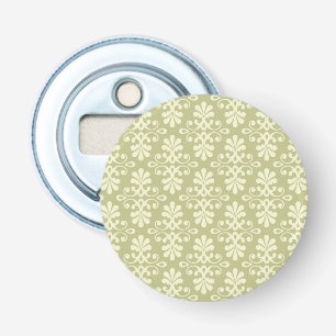 Floral damask wallpaper bottle opener