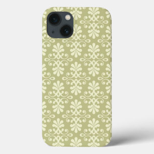 Floral damask wallpaper iPhone 13 case