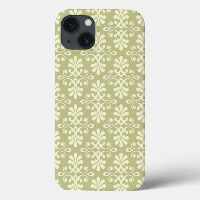 Floral damask wallpaper Case-Mate iPhone case (Back)