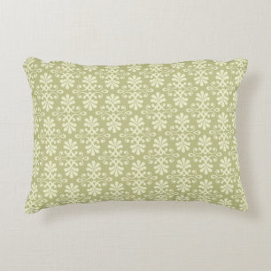 Floral damask wallpaper decorative cushion