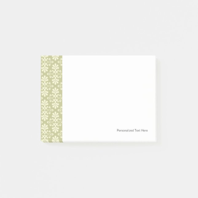 Floral damask wallpaper post-it notes (Front)