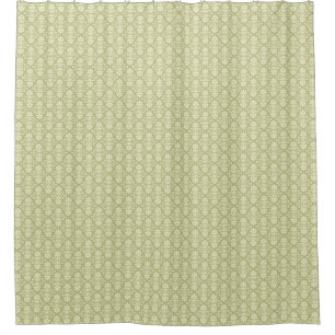 Floral damask wallpaper shower curtain