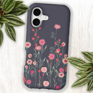 Floral Dark Boho Wildflower Art