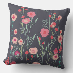 Floral Dark Cushion