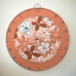 Floral Dartboard<br><div class="desc">Add a warm, earthy touch to your game room or living space with this terracotta floral pattern dartboard. The intricate floral design brings a touch of nature indoors, blending seamlessly with bohemian and rustic decor. Perfect for both casual players and serious competitors, this dartboard is as stylish as it is...</div>