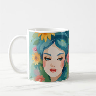 Floral Daydream Portrait Coffee Mug