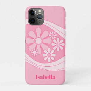 Floral Daydream Retro 60s Pink Pastel Personalised iPhone 11 Pro Case