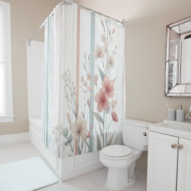 Floral Daydream  Shower Curtain (In Situ)