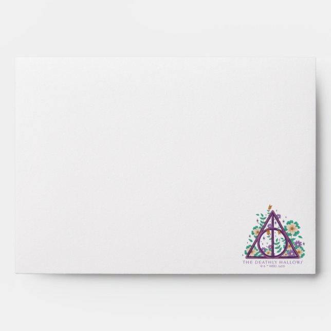 Floral Deathly Hallows Graphic Envelope (Front)