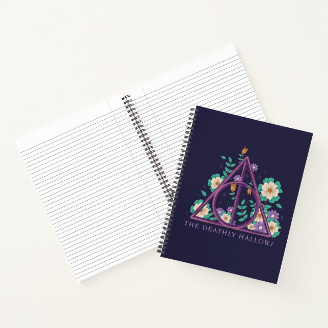 Floral Deathly Hallows Graphic Notebook (Inside)