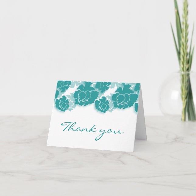 Floral Decadence Thank You Card (Front)