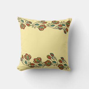 Floral Decorative Throw Pillow – Boho Botanical
