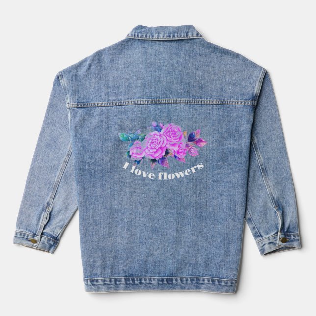 Floral Dee Denim Jacket (Back)